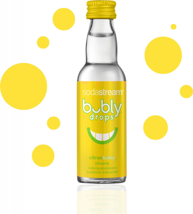 Sodastream Bubly Drops with lemon flavor in the group HOME, HOUSEHOLD & GARDEN / Household appliances / Water & Juice / Carbonation machines / Flavors at TP E-commerce Nordic AB (38-99583)