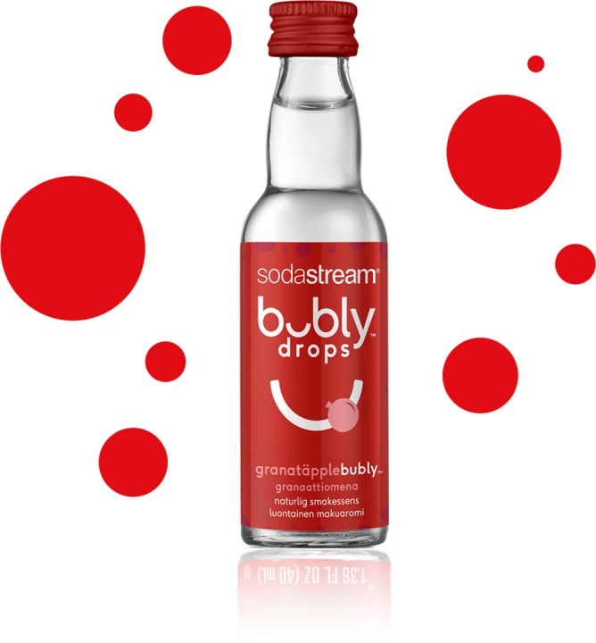 Sodastream Bubly Drops with pomegranate flavor in the group HOME, HOUSEHOLD & GARDEN / Household appliances / Water & Juice / Carbonation machines / Flavors at TP E-commerce Nordic AB (38-99584)