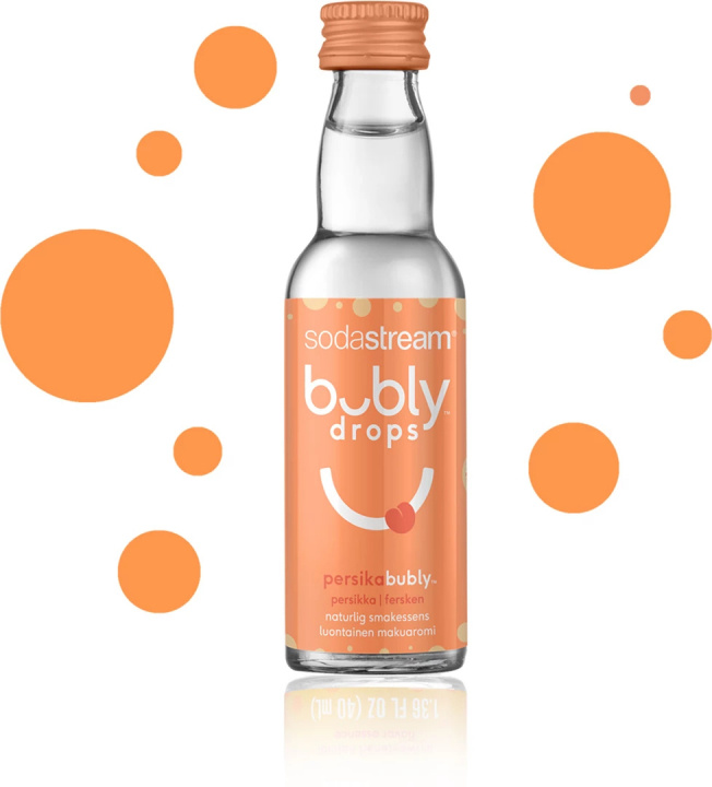 Sodastream Bubly Drops with peach flavor in the group HOME, HOUSEHOLD & GARDEN / Household appliances / Water & Juice / Carbonation machines / Flavors at TP E-commerce Nordic AB (38-99586)