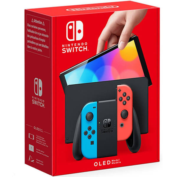 Nintendo Switch OLED - Red/Blue in the group HOME ELECTRONICS / Game consoles & Accessories / Nintendo Switch / Consoles at TP E-commerce Nordic AB (38-99593)