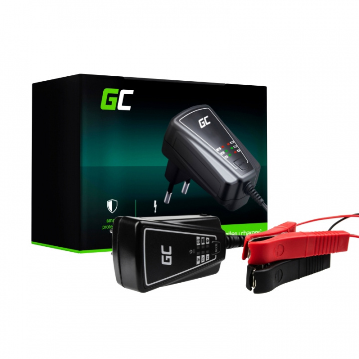 Green Cell Universal charger AGM 12W, 6/12V-1A in the group CAR / Jump leads & Accessories at TP E-commerce Nordic AB (38-99801)