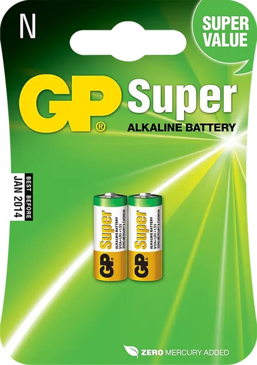 GP Super Alkaline LR1 batteri, 910A, 2-pack in the group HOME ELECTRONICS / Batteries & Chargers / Batteries / Other at TP E-commerce Nordic AB (38-99884)