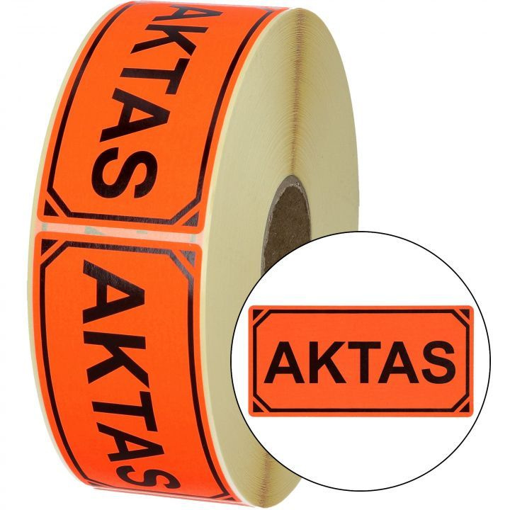  ETIKETT MED TEXT AKTAS 1000/rl in the group HOME, HOUSEHOLD & GARDEN / Office material / Other at TP E-commerce Nordic AB (89-600215)