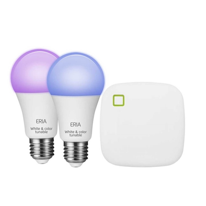 ADUROSMART Startpack 2 E27 RGB + Bridge 16 mil. colors ZigBee in the group HOME, HOUSEHOLD & GARDEN / Smart home / Smart Lights at TP E-commerce Nordic AB (A00016)