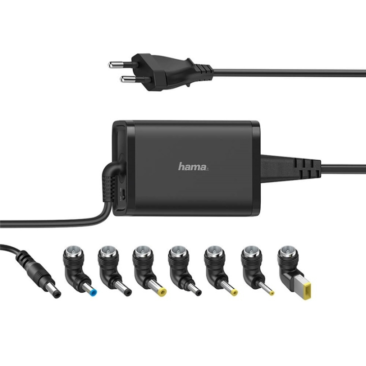 Hama Power Supply Universal 100-240V 15-19V/45W 8x Adapter in the group COMPUTERS & PERIPHERALS / Laptops & accessories / Computer chargers / Chargers for laptops / Universal at TP E-commerce Nordic AB (A00148)