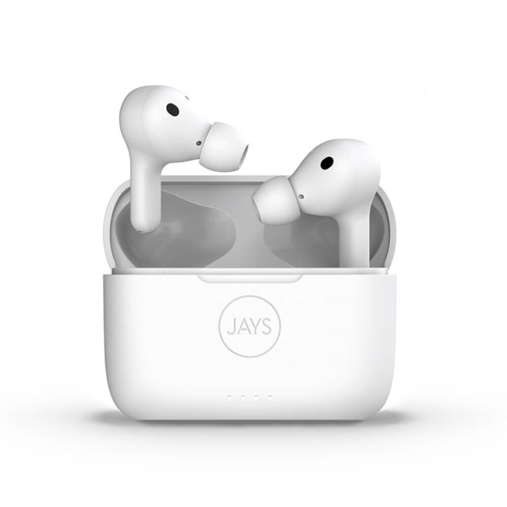 JAYS Headphone t-Seven In-Ear TWS ANC White in the group HOME ELECTRONICS / Audio & Picture / Headphones & Accessories / Headphones at TP E-commerce Nordic AB (A00208)