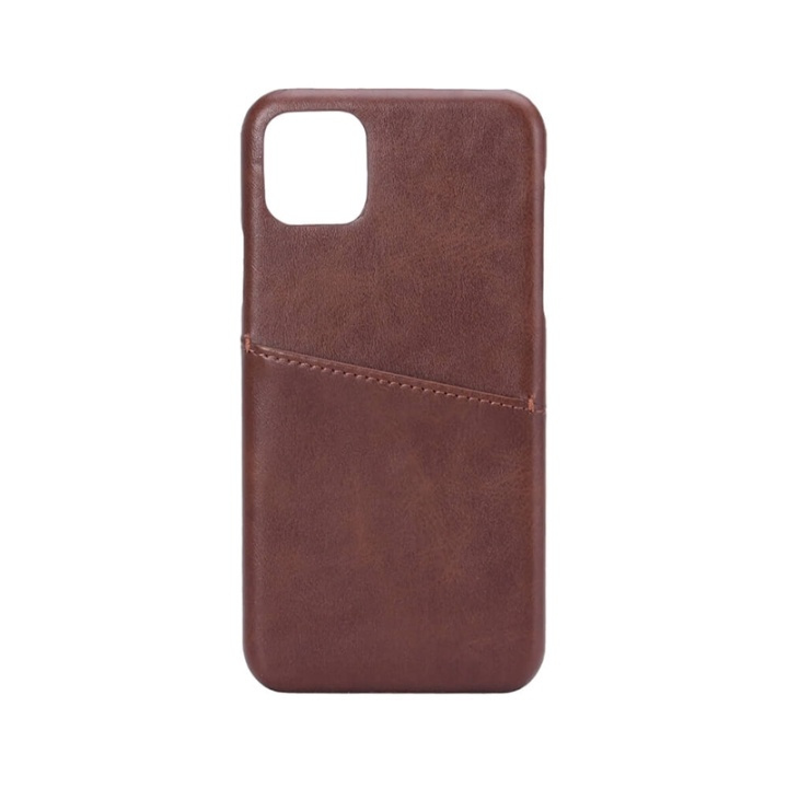 ONSALA Mobilecover Brown iPhone 11 Pro Max Creditcard Pocket in the group SMARTPHONE & TABLETS / Phone cases / Apple / iPhone 11 Pro Max / Cases at TP E-commerce Nordic AB (A00259)