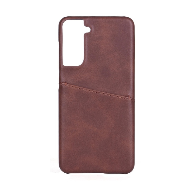 ONSALA Mobile Cover Brown with Cardpocket Samsung S21 / S30 5G in the group SMARTPHONE & TABLETS / Phone cases / Samsung at TP E-commerce Nordic AB (A00261)