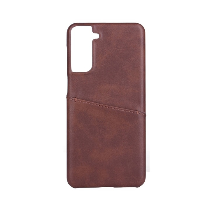 Onsala Mobilskal Brun med Kortfack Samsung S21+ in the group SMARTPHONE & TABLETS / Phone cases / Samsung at TP E-commerce Nordic AB (A00263)