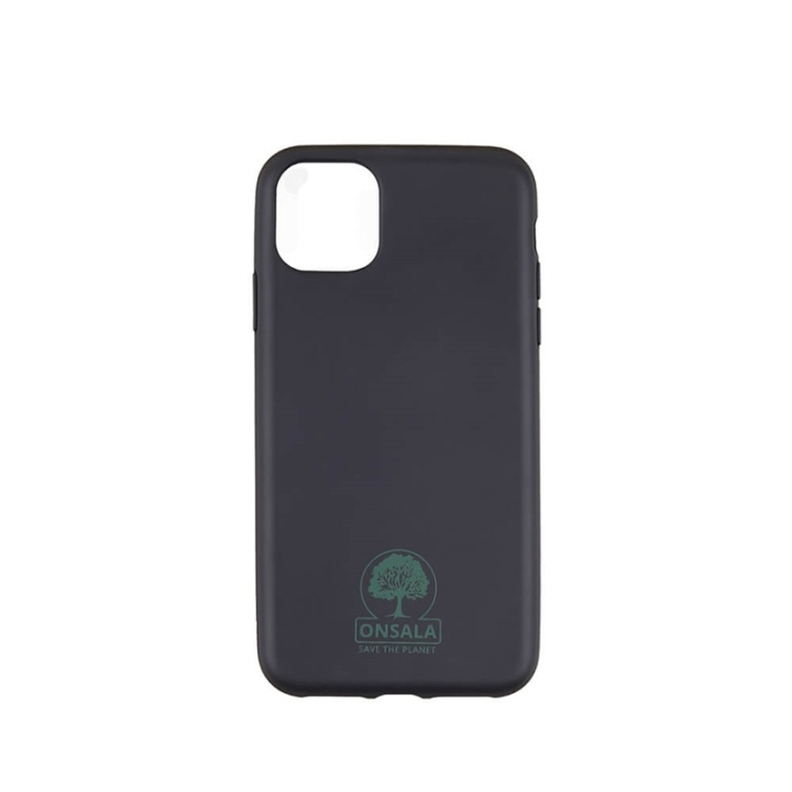 Onsala ECO Mobile Cover Black iPhone 11 Pro Max in the group SMARTPHONE & TABLETS / Phone cases / Apple / iPhone 11 Pro Max / Cases at TP E-commerce Nordic AB (A00270)