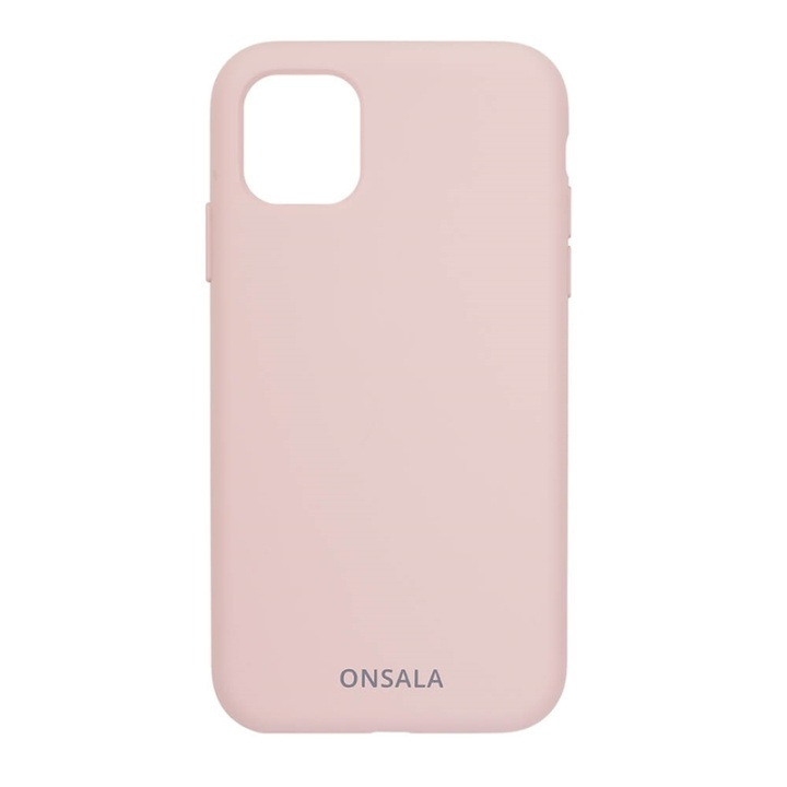 ONSALA Phone Case Silicone Sand Pink - iPhone 11 Pro in the group SMARTPHONE & TABLETS / Phone cases / Apple / iPhone 11 Pro / Cases at TP E-commerce Nordic AB (A00278)