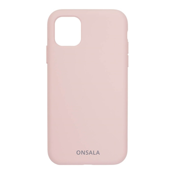 Onsala Phone Case Silicone Sand Pink - iPhone 11 Pro Max in the group SMARTPHONE & TABLETS / Phone cases / Apple / iPhone 11 Pro Max / Cases at TP E-commerce Nordic AB (A00282)