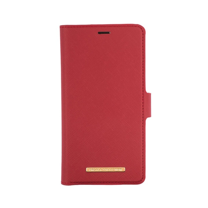 Onsala Wallet Case Saffiano Red - iPhone 11 Pro Max in the group SMARTPHONE & TABLETS / Phone cases / Apple / iPhone 11 Pro Max / Wallet Case at TP E-commerce Nordic AB (A00304)