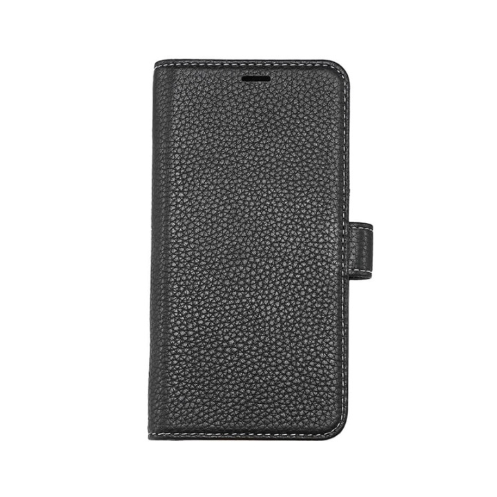 Onsala Wallet Leather Black iPhone 11 Pro Max in the group SMARTPHONE & TABLETS / Phone cases / Apple / iPhone 11 Pro Max / Wallet Case at TP E-commerce Nordic AB (A00318)