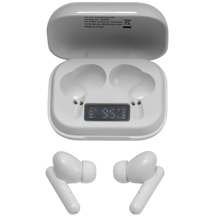 Denver Truly wireless Bluetooth earbuds in the group HOME ELECTRONICS / Audio & Picture / Headphones & Accessories / Headphones at TP E-commerce Nordic AB (A00649)