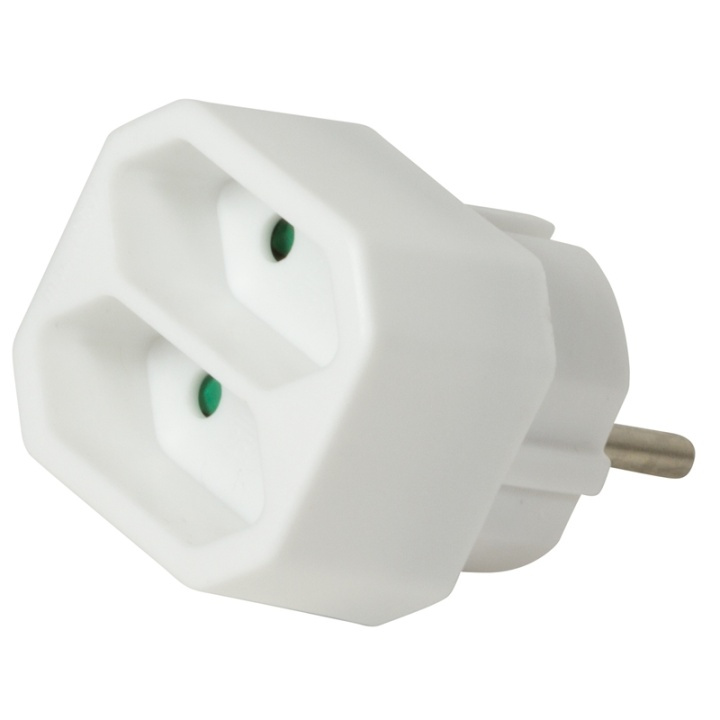 LogiLink Grenuttag med 2st Euro-uttag V in the group HOME, HOUSEHOLD & GARDEN / Electricity & Lighting / Power strips at TP E-commerce Nordic AB (A00841)