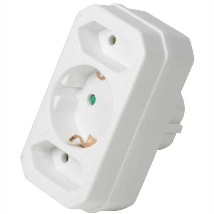 LogiLink Grenuttag med 2st Euro + 1st j in the group HOME, HOUSEHOLD & GARDEN / Electricity & Lighting / Power strips at TP E-commerce Nordic AB (A00843)