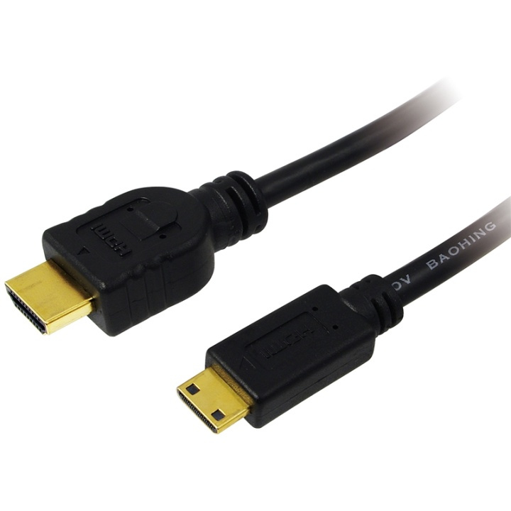 LogiLink HDMI - Mini-HDMI-kabel 4K 1,5m in the group HOME ELECTRONICS / Cables & Adapters / HDMI / Cables at TP E-commerce Nordic AB (A00853)