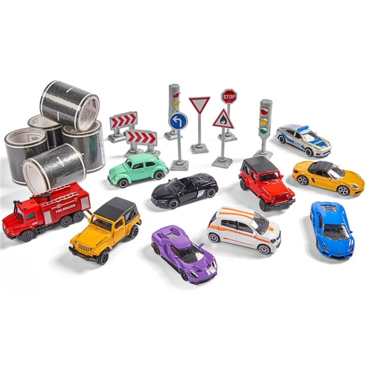 Majorette Playtape Mega box in the group TOYS, KIDS & BABY PRODUCTS / Toys / Toy cars at TP E-commerce Nordic AB (A00872)