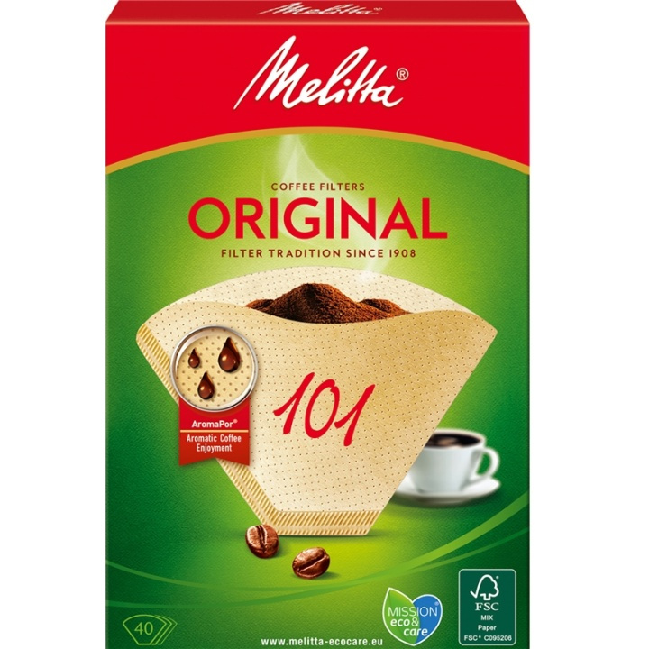 Melitta Kaffefilter 101 40pack (Obs 9s in the group HOME, HOUSEHOLD & GARDEN / Household appliances / Coffee makers and accessories / Filters & Accessories at TP E-commerce Nordic AB (A00879)