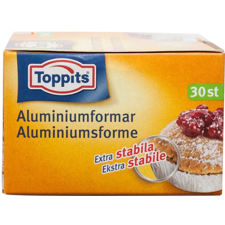 Toppits Bakformar Aluminium 30st in the group HOME, HOUSEHOLD & GARDEN / Kitchen utensils / Baking accessories at TP E-commerce Nordic AB (A01100)