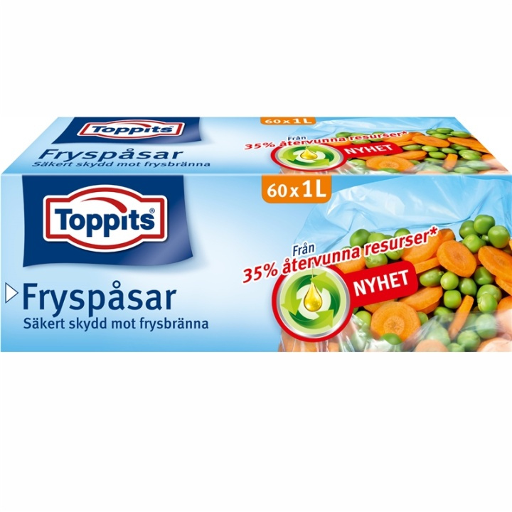 Toppits Fryspåsar 1L 60st, STORPACK 9st in the group HOME, HOUSEHOLD & GARDEN / Kitchen utensils / Other kitchen tools at TP E-commerce Nordic AB (A01104)