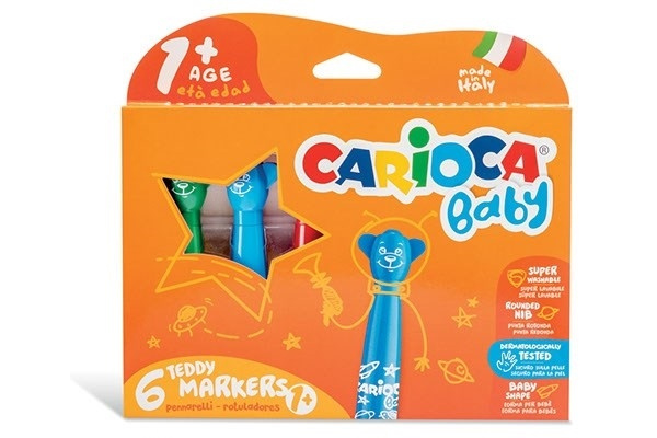 Carioca Nalle Tuschpennor, 6st in the group TOYS, KIDS & BABY PRODUCTS / Toys / Draw & Count at TP E-commerce Nordic AB (A01195)