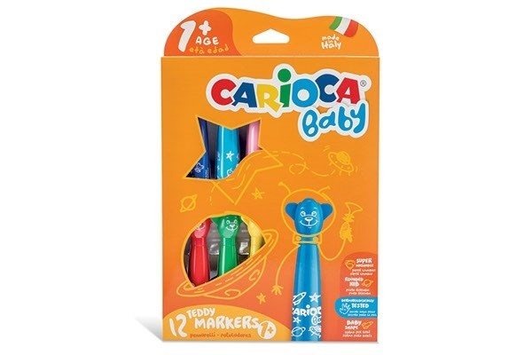 Carioca Nalle Tuschpennor, 12st in the group TOYS, KIDS & BABY PRODUCTS / Toys / Draw & Count at TP E-commerce Nordic AB (A01196)