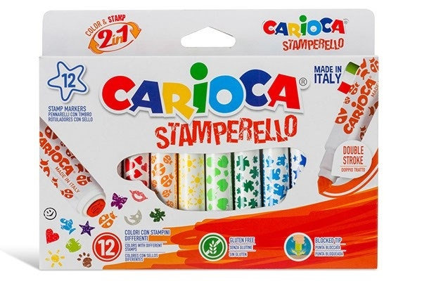 Carioca Stämpel tusch 12st in the group TOYS, KIDS & BABY PRODUCTS / Toys / Draw & Count at TP E-commerce Nordic AB (A01200)