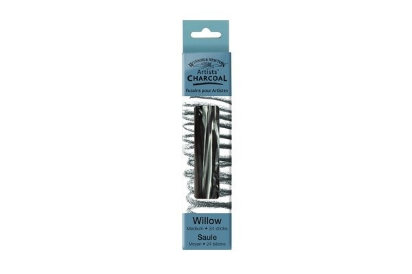 Winsor Willow Charcoal medium, 24st in the group Sport, leisure & Hobby / Hobby / Paint & Draw / Pencils, crayons & ink at TP E-commerce Nordic AB (A01205)