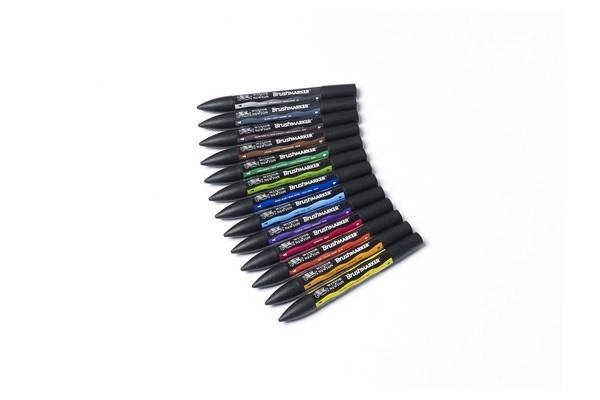 Winsor Brushmarker 12st, Vibrant in the group Sport, leisure & Hobby / Hobby / Paint & Draw / Pencils, crayons & ink at TP E-commerce Nordic AB (A01220)