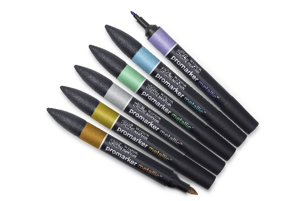 Winsor Promarker Metallic Marker 6st in the group Sport, leisure & Hobby / Hobby / Paint & Draw / Pencils, crayons & ink at TP E-commerce Nordic AB (A01227)