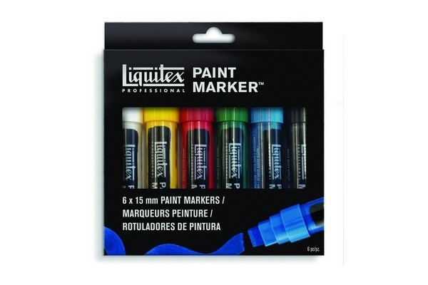 Liquitex Akrylmarkör Wide 6st in the group Sport, leisure & Hobby / Hobby / Paint & Draw / Pencils, crayons & ink at TP E-commerce Nordic AB (A01242)