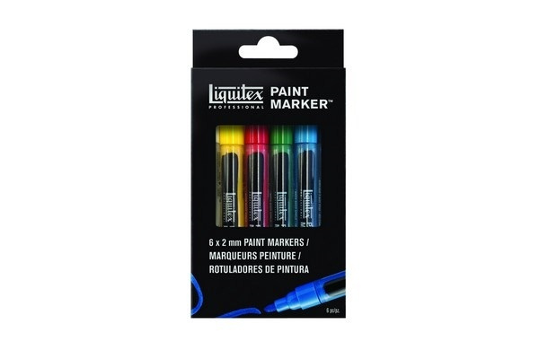 Liquitex Akrylmarkör Fin 6st in the group Sport, leisure & Hobby / Hobby / Paint & Draw / Pencils, crayons & ink at TP E-commerce Nordic AB (A01243)
