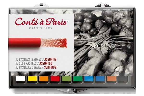 Conté à Paris Pastellkritor, 10st in the group Sport, leisure & Hobby / Hobby / Paint & Draw / Pencils, crayons & ink at TP E-commerce Nordic AB (A01278)