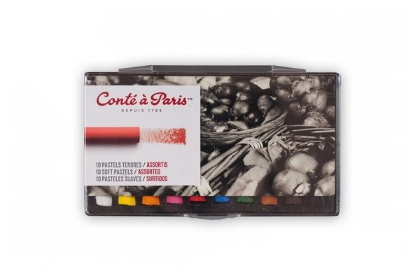 Conté à Paris Mjuk pastellkrita, 10st in the group Sport, leisure & Hobby / Hobby / Paint & Draw / Pencils, crayons & ink at TP E-commerce Nordic AB (A01282)