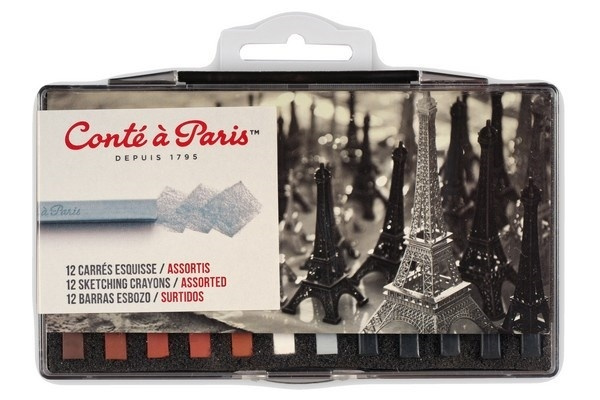 Conté à Paris Pastellkritor, 12st in the group Sport, leisure & Hobby / Hobby / Paint & Draw / Pencils, crayons & ink at TP E-commerce Nordic AB (A01297)
