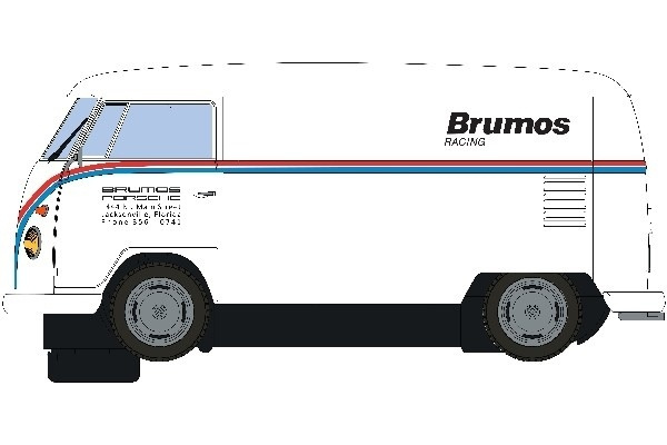 VW Panel Van T1b - Brumos Racing in the group TOYS, KIDS & BABY PRODUCTS / Radio controlled / Racing tracks / Cars at TP E-commerce Nordic AB (A01506)