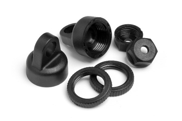 Shock Cap And Preload Collar Set in the group TOYS, KIDS & BABY PRODUCTS / Radio controlled / Spare parts & Extra accessories / HPI / Spare parts & Tuning / Shock absorbers at TP E-commerce Nordic AB (A01521)