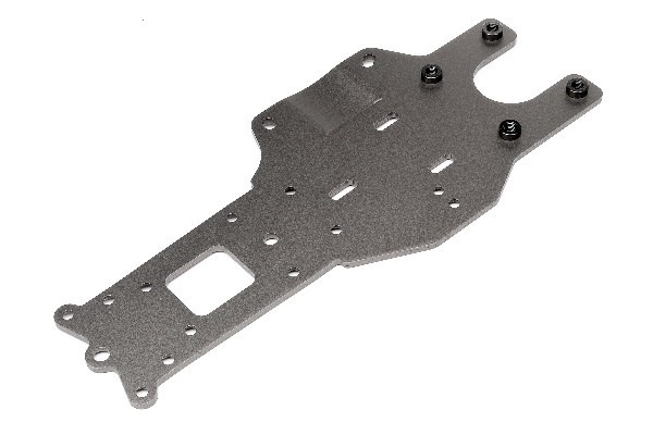 Rear Chassis Plate (Gunmetal) in the group TOYS, KIDS & BABY PRODUCTS / Radio controlled / Spare parts & Extra accessories / HPI / Spare parts & Tuning / Chassis parts at TP E-commerce Nordic AB (A01994)