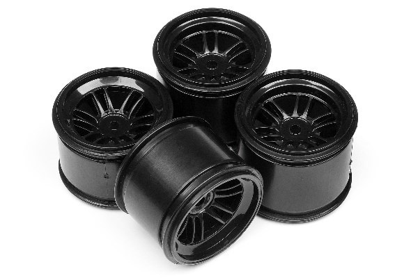 Ft01 Wheel Set (Black/Front 2Pcs/Rear 2Pcs) in the group TOYS, KIDS & BABY PRODUCTS / Radio controlled / Spare parts & Extra accessories / HPI / Rims / Onroad at TP E-commerce Nordic AB (A02023)