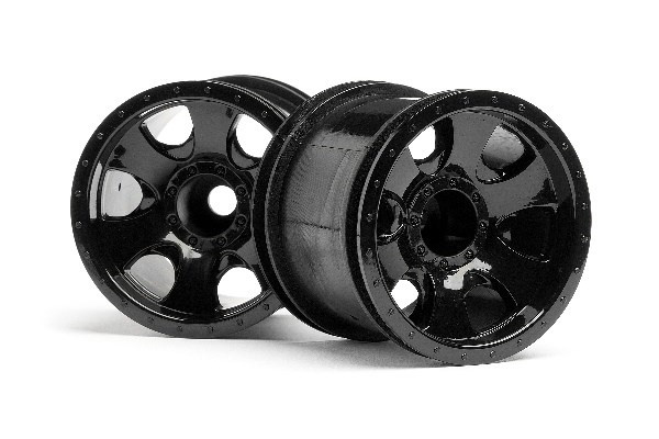 Warlock Wheel Black (2.2In/2Pcs) in the group TOYS, KIDS & BABY PRODUCTS / Radio controlled / Spare parts & Extra accessories / HPI / Rims / Offroad at TP E-commerce Nordic AB (A02266)