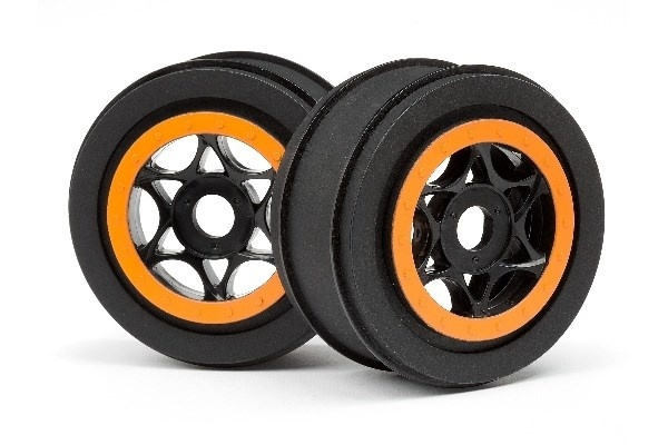 Ah-64 Wheel Black/Orange (42X83Mm/2Pcs) in the group TOYS, KIDS & BABY PRODUCTS / Radio controlled / Spare parts & Extra accessories / HPI / Rims / Offroad at TP E-commerce Nordic AB (A02343)