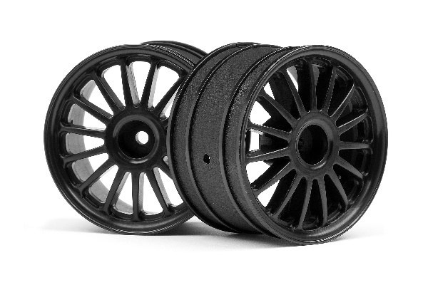 WR8 Tarmac Wheel Black (2.2inch57X35Mm/2Pcs) in the group TOYS, KIDS & BABY PRODUCTS / Radio controlled / Spare parts & Extra accessories / HPI / Rims / Offroad at TP E-commerce Nordic AB (A02381)