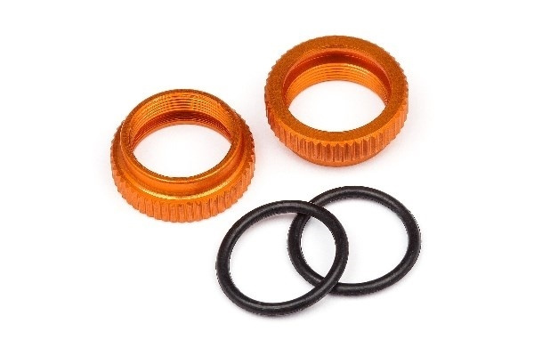 Aluminum Shock Adjuster (Orange/2Pcs) in the group TOYS, KIDS & BABY PRODUCTS / Radio controlled / Spare parts & Extra accessories / HPI / Spare parts & Tuning / Shock absorbers at TP E-commerce Nordic AB (A02389)