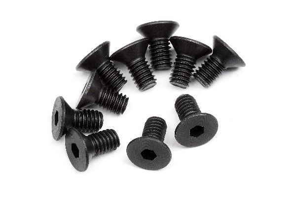 Flat Head Screw M4X8Mm (Hex Socket/10Pcs) in the group TOYS, KIDS & BABY PRODUCTS / Radio controlled / Spare parts & Extra accessories / HPI / Screws / Mounts / Screws at TP E-commerce Nordic AB (A02477)