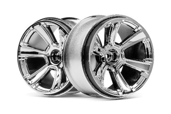 6-Shot Mt Wheel (Chrome/2Pcs) in the group TOYS, KIDS & BABY PRODUCTS / Radio controlled / Spare parts & Extra accessories / HPI / Rims / Offroad at TP E-commerce Nordic AB (A02666)