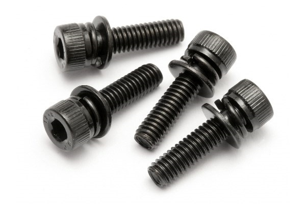 Cap Head Screw M4X15Mm With Washer (4Pcs) in the group TOYS, KIDS & BABY PRODUCTS / Radio controlled / Spare parts & Extra accessories / HPI / Motors / Gasoline engines spare parts at TP E-commerce Nordic AB (A02985)