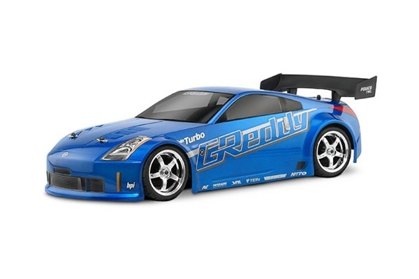 Nissan 350Z Greedy Twin Turbo Body (200Mm) in the group TOYS, KIDS & BABY PRODUCTS / Radio controlled / Spare parts & Extra accessories / HPI / Car Bodies & Accessories / Onroad body (Transparent) at TP E-commerce Nordic AB (A03008)