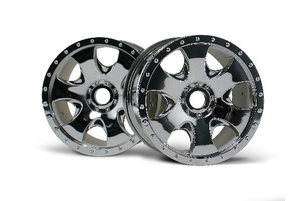 Warlock Wheel Chrome (83X56Mm/2Pcs) in the group TOYS, KIDS & BABY PRODUCTS / Radio controlled / Spare parts & Extra accessories / HPI / Rims / Offroad at TP E-commerce Nordic AB (A03049)